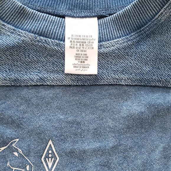 Disney Frozen distressed blue sweat set size 7/8 NWNT - Picture 7 of 9